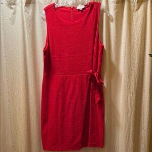 LOFT Red Dress with Chic Design